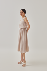 Catherine Swing Dress in Oat