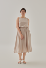Catherine Swing Dress in Oat
