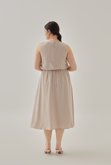 Catherine Swing Dress in Oat