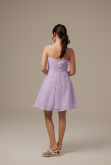 Siobhan Textured Tiered Dress in Lilac