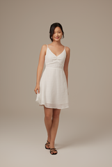 Siobhan Textured Tiered Dress in White