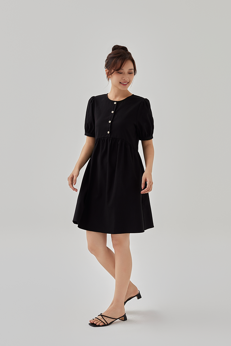 Button up best sale babydoll dress