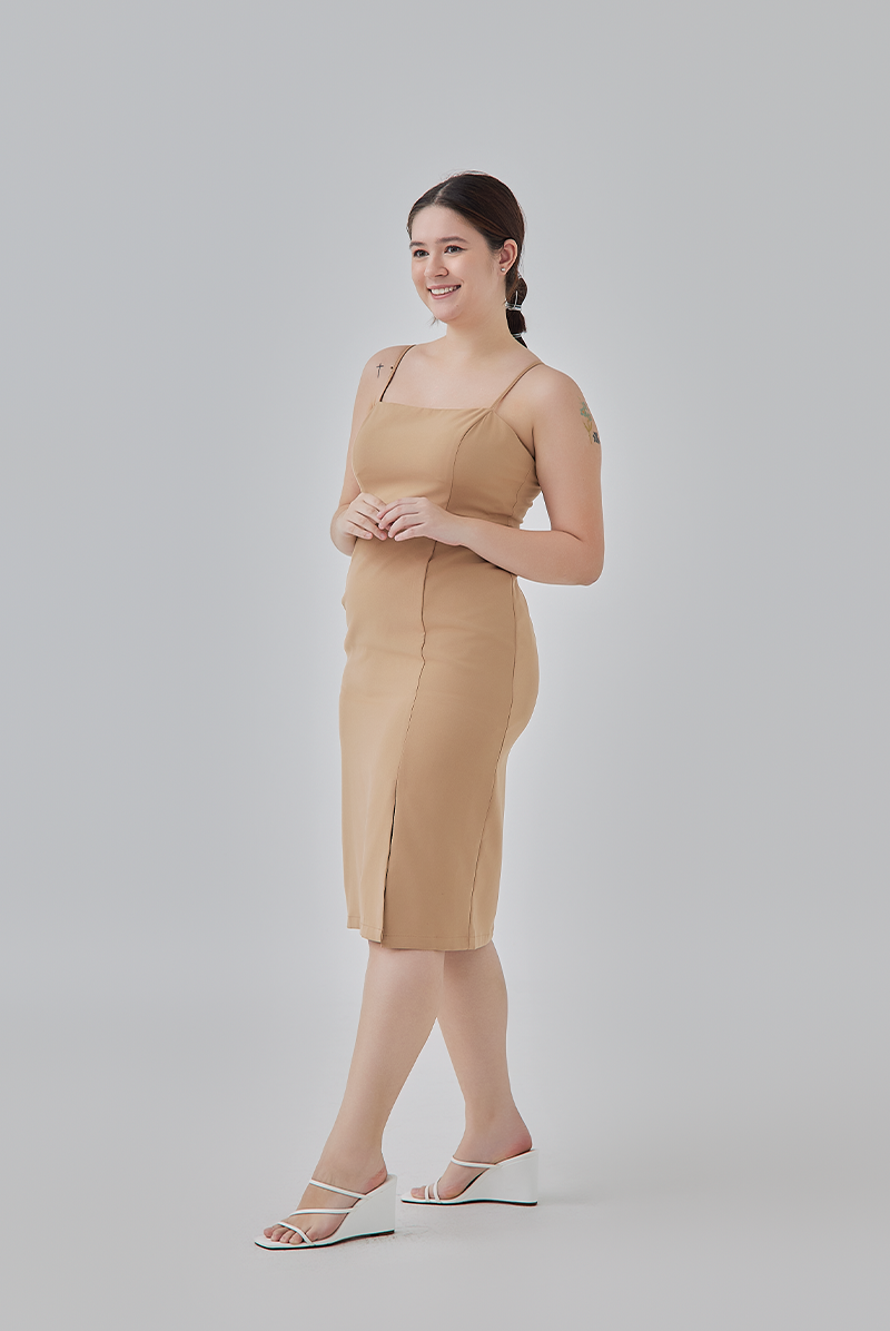 Letitia Padded Bust Pegged Dress