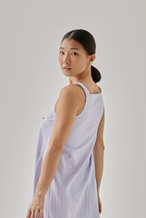 Jessi Textured Midi Dress in Lilac