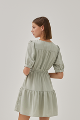 June Tiered Dress in Willow