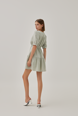 June Tiered Dress in Willow