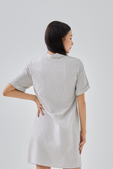 Cova Collared Shirt Dress in Tea