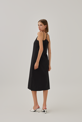 Laidh Textured Racerback Dress in Black