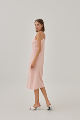 Laidh Textured Racerback Dress in Pink