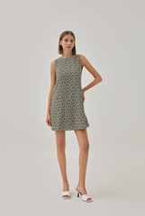 Bailey Floral Mini Dress in Black