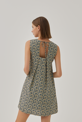 Bailey Floral Mini Dress in Black