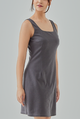 Seline Fitted Square Neck Dress
