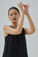 Kaela Drop Waist Tiered Midi Dress