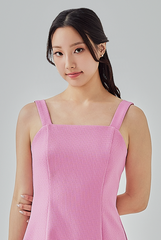 Jezebel Panel Mini Dress in Bubblegum