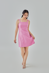 Jezebel Panel Mini Dress in Bubblegum