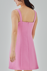 Jezebel Panel Mini Dress in Bubblegum