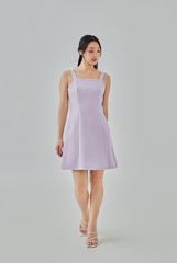 Jezebel Panel Mini Dress in Lilac 