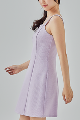 Jezebel Panel Mini Dress in Lilac 