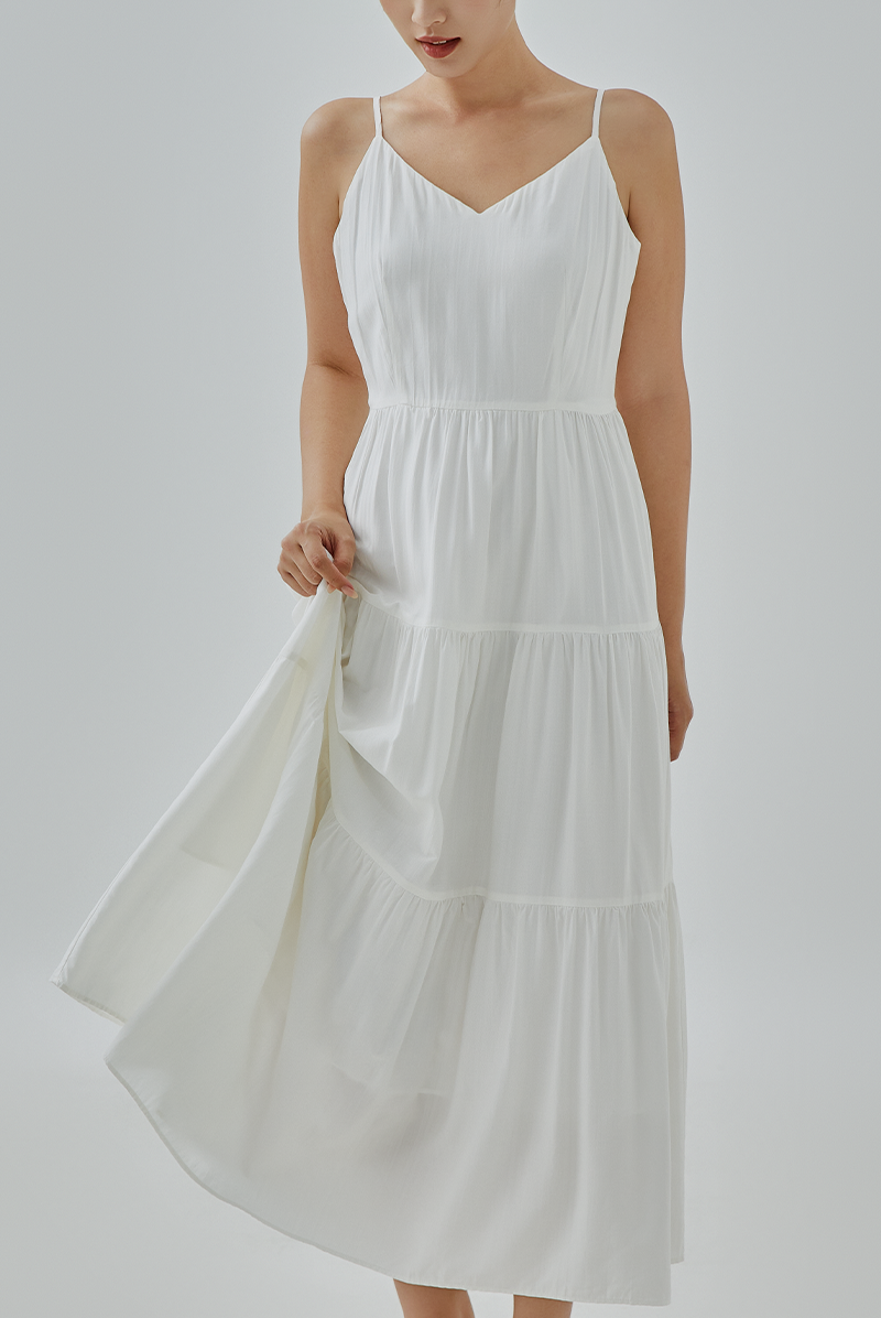 Darly Midi Tiered Dress