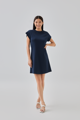 Greta T-Shirt Dress in Navy Blue