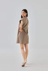 Greta T-Shirt Dress in Truffle