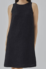 Mirea Textured Back Cut-Out Dress