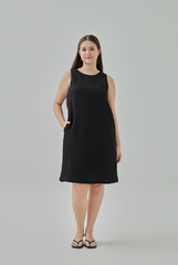 Mirea Textured Back Cut-Out Dress