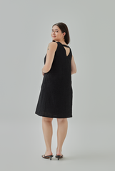 Mirea Textured Back Cut-Out Dress