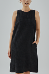 Mirea Textured Back Cut-Out Dress