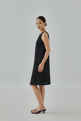 Mirea Textured Back Cut-Out Dress