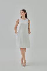 Mirea Textured Back Cut-Out Dress