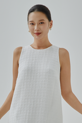 Mirea Textured Back Cut-Out Dress