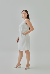 Mirea Textured Back Cut-Out Dress