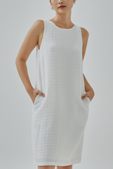 Mirea Textured Back Cut-Out Dress