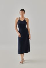 Celeste Empire Line Midi Dress