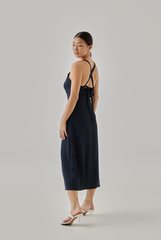 Celeste Empire Line Midi Dress