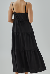 Xanthe Textured Tiered Dress