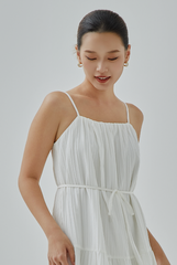 Xanthe Textured Tiered Dress