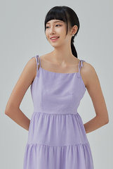Wrenley Waffle Textured Tiered Dress