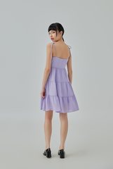 Wrenley Waffle Textured Tiered Dress