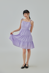Wrenley Waffle Textured Tiered Dress
