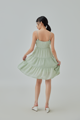 Wrenley Waffle Textured Tiered Dress