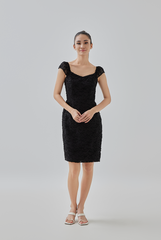 Rae Textured Fitted Dress