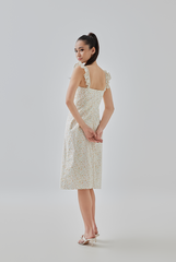 Emilia Floral Front Slit Dress