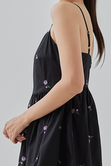 Clio Floral Embroidery Babydoll Dress
