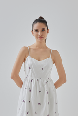 Clio Floral Embroidery Babydoll Dress