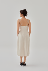 Vivienne Padded Pleated Dress