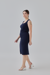 Lisa Bodycon Dress in Navy Blue