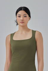 Lisa Bodycon Dress in Olive Green