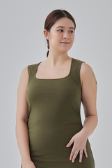 Lisa Bodycon Dress in Olive Green